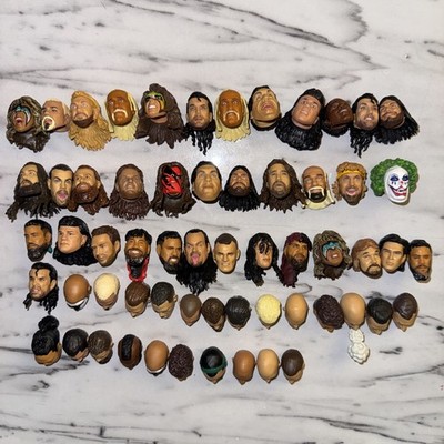 WWE Wrestling 60 Ultimate Elite Heads Hogan Cena Warrior  DDP Andre CM Punk Cody