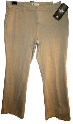 DICKIES SZ 18 REG  BOOTCUT  PERFECT SHAPE PANTS SPANDEX WAIST NEW W/TAG