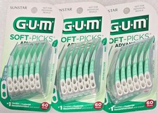 GUM Soft-Picks Advanced Mint 180 Count 3 Cases Dental Picks Dentist Recommended