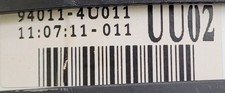 2011 KIA OPTIMA USED INSTRUMENT CLUSTER P#94011-4U011