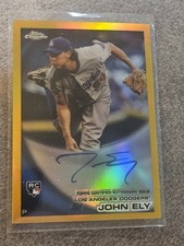 2010 Topps Chrome John Ely Rookie Gold Refractor Auto 17/50  Los Angeles Dodgers
