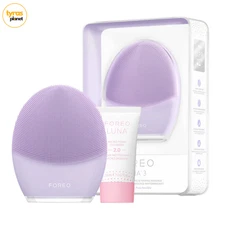 FOREO LUNA 3 Facial Cleansing Device & Foaming Cleanser - Sensitive Skin