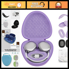 AirPods Max Case with Silicone Ear Pads, Headband Covers  Smart Sleep Mode - Pu