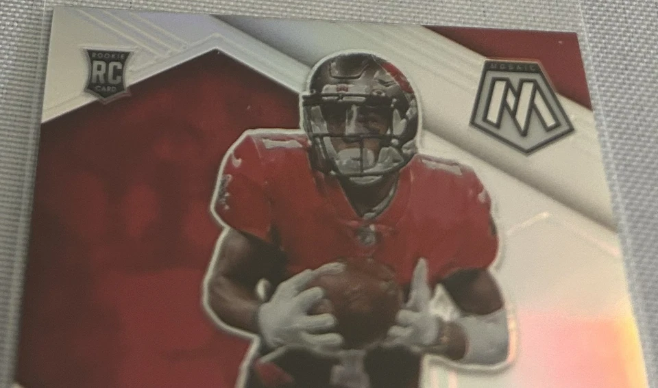 2021 Mosaic Football Jaelon Darden Tampa Bay Buccaneers Silver Variation RC 333V - Image 2 of 4