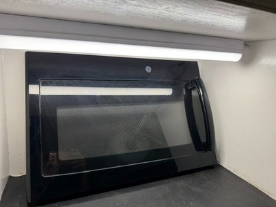 GE Microwave Black Full Door Assembly WB56X32788, WB56X11015, WB15X10275
