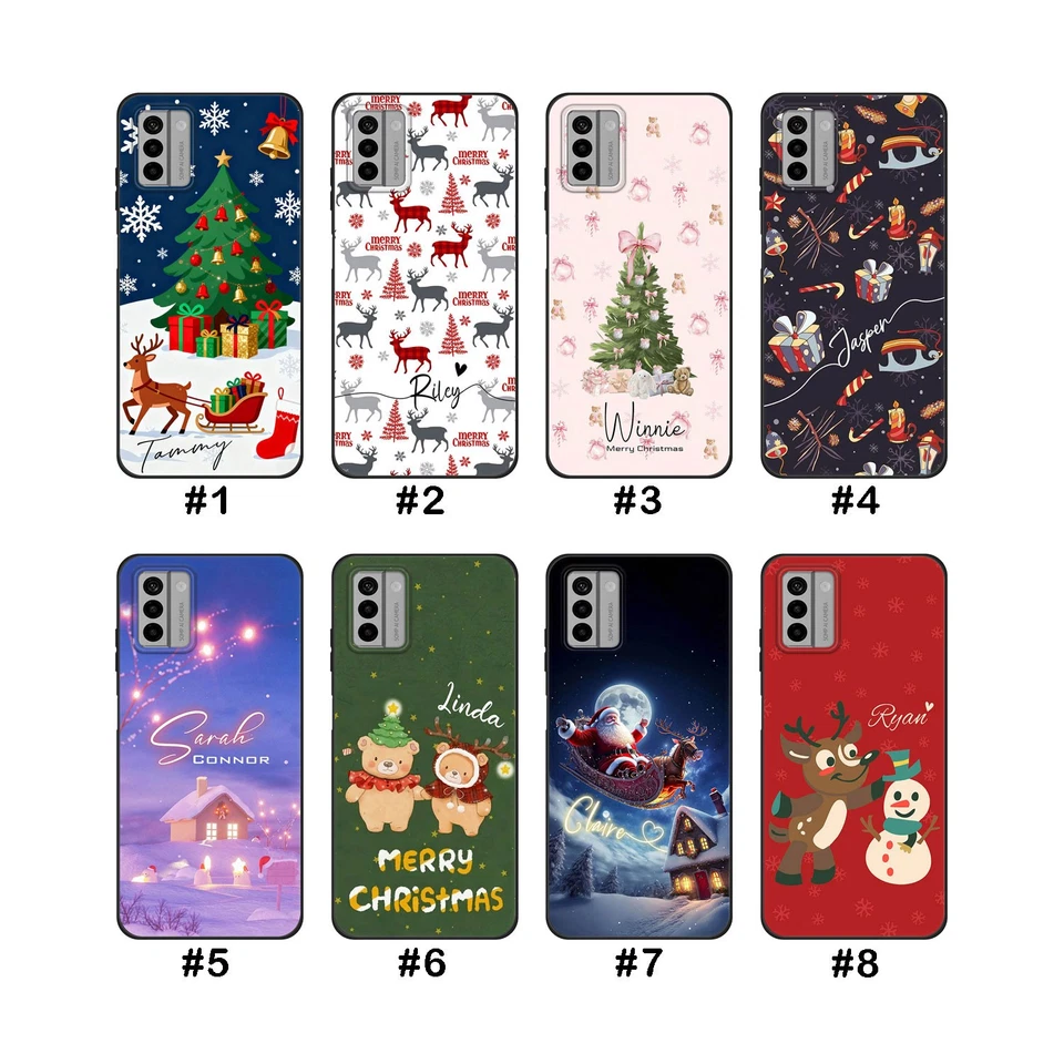 Christmas Personalised Phone Case For Nokia G42 C32 C12 HMD Pulse Silicone Cover - image 2 of 4