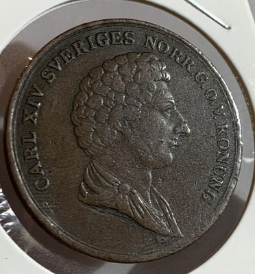 Sweden, Karl XIV Johan SM 141 2 skilling banco 1839, XF