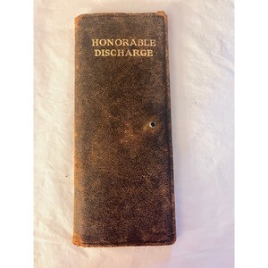 Honorable Discharge Document Holder + Selective Service Registration Certificate