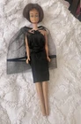 Vintage Brunette American Girl Barbie Wearing Black Magic Dress & Cape