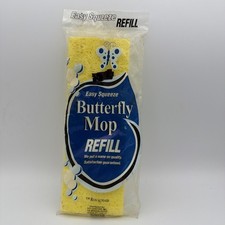 Royal Maid Easy Squeeze Butterfly Mop Refill New Old Stock Made in USA 9.5x3 1/4