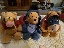 Disney MINI BEANIE BABIES TIGGER AS POOH 8 "EEYORE AS POOH 8" POOH AS EEYORE 8