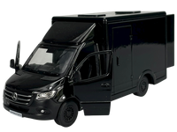 Kinsmart MERCEDES-BENZ Sprinter Schwarz 1:48 No Box Die Cast Metal Model Neu