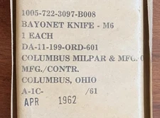 Vietnam War Surplus Knife, NOS Original. Collectible. No Scabbard.