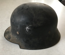 WW2 FEUERSCHUTZPOLIZEI STAHLHELM MIT FUTTER HERST. H. SCHELLHORN Gr. 55
