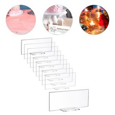  10pcs Acryl Tischkarten klare Gast Clear Guest Zeig Karten Hochzeitsfeier Place