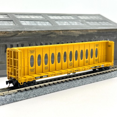 Remolque Micro-Trains escala N 53020 tren viga central mampara carro plano TTZX 86090 | Zustand: Used