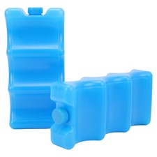 ヘ2pcs Breastmilk Ice Pack Contoured Shape Blue Reusable Ice Box For Breastmi
