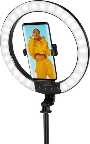 LOGILINK 066678 LUZ LED 26RGB RING 25 CM WITH TRÍPODE EXTENSIBLE SELFIE STICK - Photo 6 sur 9