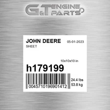H179199 SHEET fits JOHN DEERE (Surplus Open Box)