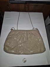 Vintage Metal Mesh Evening Bag Metal Strap Shoulder Crossbody Clutch Purse OT27