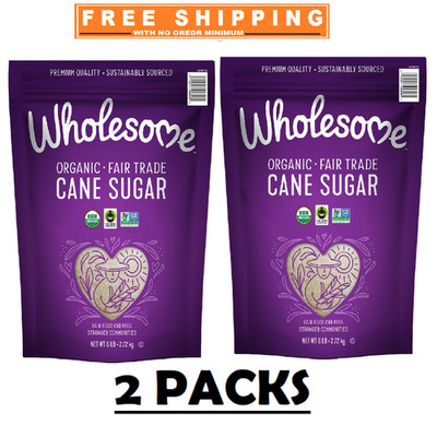 2 Pack - Wholesome Organic Cane Sugar (6 lbs.)