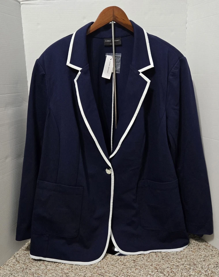 Blazer azul Lane Bryant tamanho 26 novo com etiquetas - Imagem 3 de 4