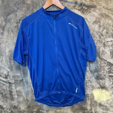 Bellwether Cycling Bike Jersey Mens XL Full Zip Shirt Technical Apparel Blue