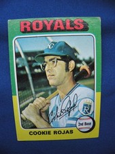 1975 Topps Baseball Cookie Rojas Kansas City Royals #169