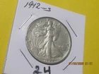 1942  s 50C Walking Liberty Half Dollar