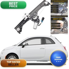Dasbecan Front Left Window Regulator With Motor Compatible With Fiat 500