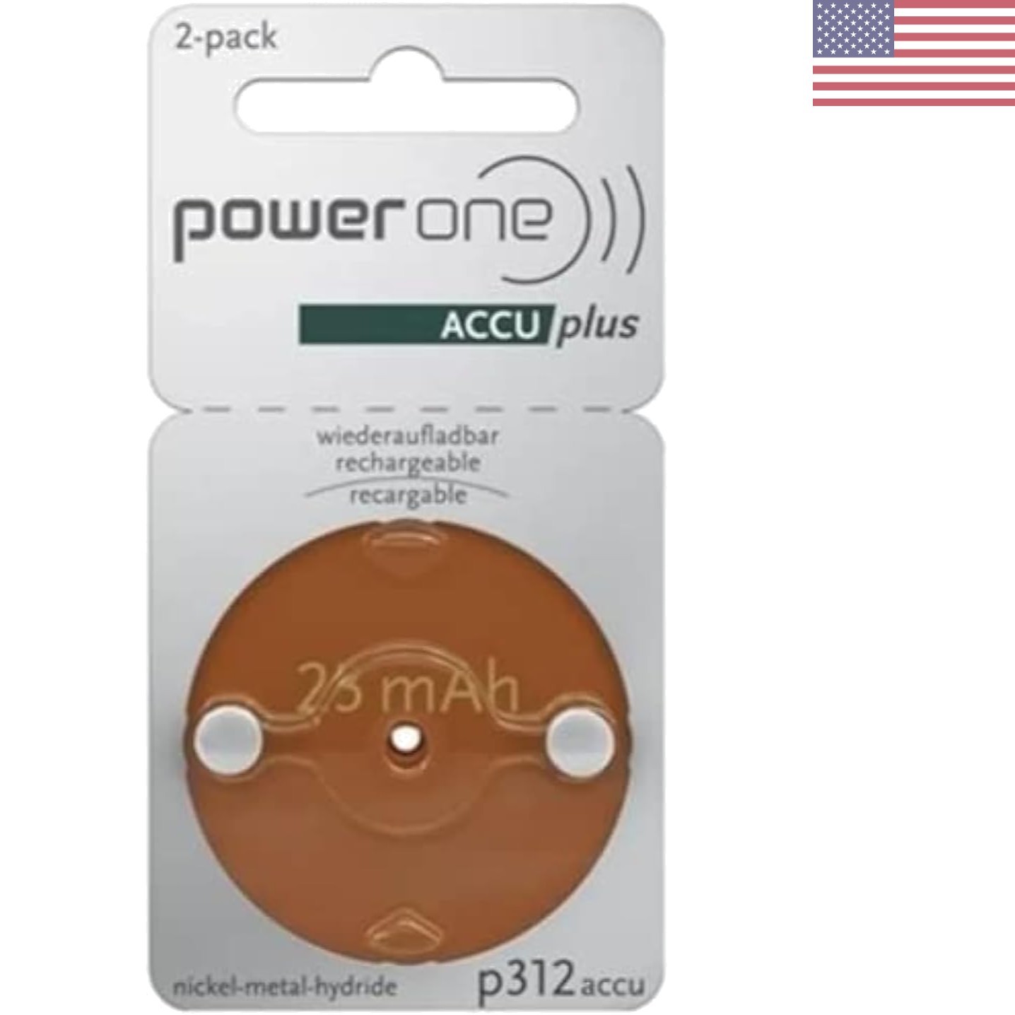 Environmentally Safe ACCU Plus Size 312 Hearing Aid Batterie
