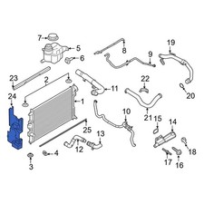 For Ford Explorer 2020-2026 Ford L1MZ8348G Right Radiator Air Seal