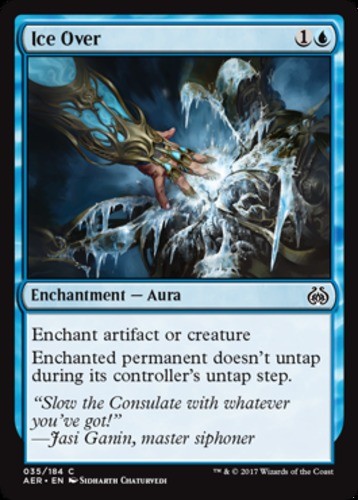 Ice Over - Aether Revolt #35 Common Enchantment Aura