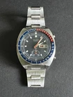 Vintage Seiko Pepsi Pogue Stainless Steel Chronograph Mens Watch 6139 6005  1976