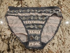 True Vintage Victoria  s Secret Cotton Signature HI Leg Brief Panty Large