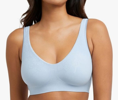 #ad Bali Comfort Revolution ComfortFlex Fit Bra DF3484 Blue Aztec msrp $44 Medium $12.00