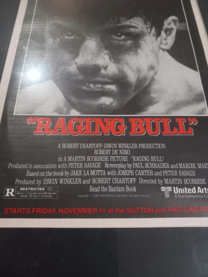RAGING BULL DISPLAY Jake And Vikki LaMotta signed 8x10 and Orig. Ad.   PSA ! - Image 3 of 4