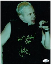 98 Degrees Justin Jeffre Signed Autographed 8x10 Photo ACOA