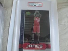 2003 UD LEBRON JAMES SPORTS COLL MAGA HOLO JUMBO ROOKIE CARD PSA 8 NM/ MINT