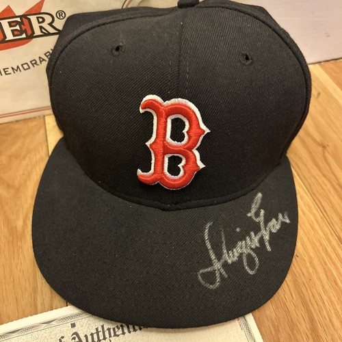 Dwight Evans signierte Auto Boston Red Sox New Era Mütze Fleer Echtheitszertifikat Größe 6 7/8 - Bild 2 von 5