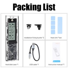 NEW  M2 SSD Case NGFF NVMe Enclosure M.2 to USB Type C 3.2 SATA Hard Drive Adapte