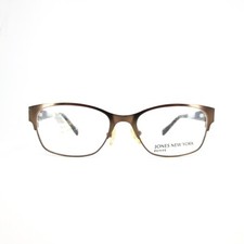 Jones New York J141 brown Rectangle Womens Eyeglasses 49 16 135 mm