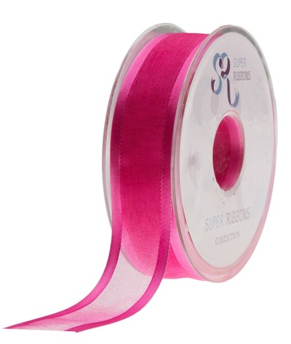 Satin Edge Organza Band Rollen 2-seitige Fläche 25 Meter einfache Breite 10-40 mm - Bild 16 von 29