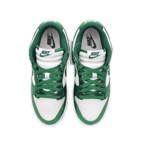 DX5931-100 Nike Dunk Low Michigan State Satin Team Forrest Green White (Women's) - Picture 5 of 10