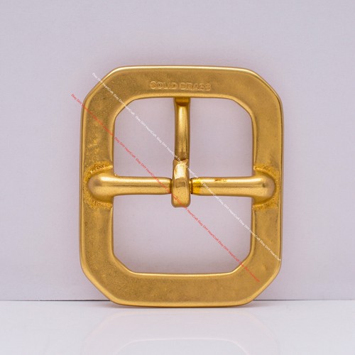 40mm STRONG WIDE SOLID BRASS LEATHERCRAFTS ACCESSORIES CENTER BAR BELT BUCKLE - Picture 3 of 10