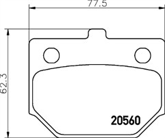 MOPROD MDP159 Brake Pad Set FIT DAIHATSU CHARADE SUZUKI SC100 SAME DAY DISPATCH - Picture 1 of 1