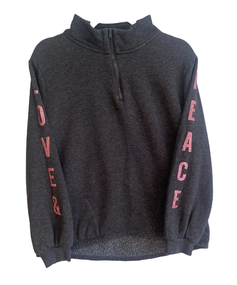 Antigua Sudadera Gris Azul Marino Niñas Halo Cremallera XXL 16 Plus -n- Foto 3 de 4