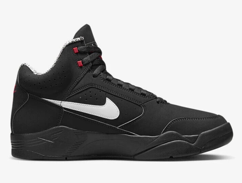 Nike Air Flight Lite Mid 'Black White' Men's Basketball Sneakers Sz 9 DQ7687-003 - Picture 4 of 9