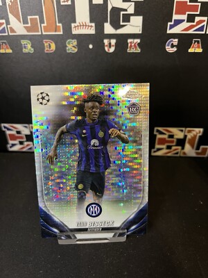 2024 Chrome UEFA Soccer - Yann Bisseck RC - Pulsar Refactor B3-T6