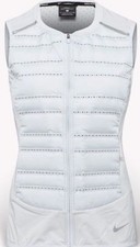 Nike Women Aeroloft Running Vest WHITE 856636-043 Reflective SIZE XL